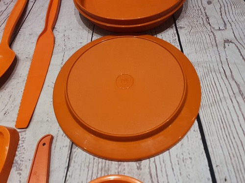 SET OF 3 Tupperware Kitchen Cooking Utensils w/ Hanging Rack & EXTRAS - Orange - Picture 13 of 24