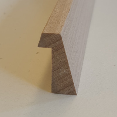 Holzleiste / Profilleiste / Glasleiste Profil 015 - 21,5x12,5 mm Länge ab 2,13 m