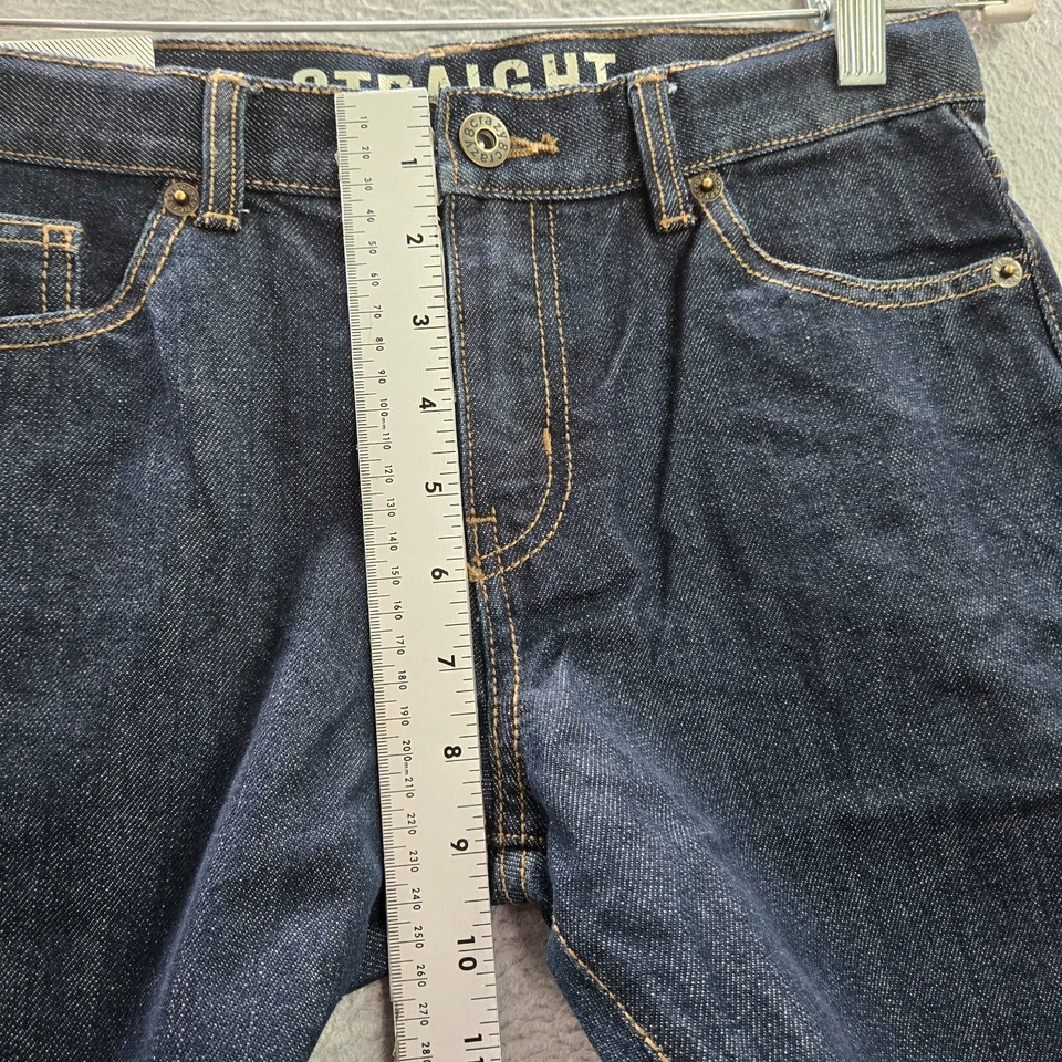 Jeans Crazy 8 Boys 10 Azul Husky Denim Recto Ajustable 24 pulgadas Entrepierna Nuevos con Etiquetas Foto 4 de 4