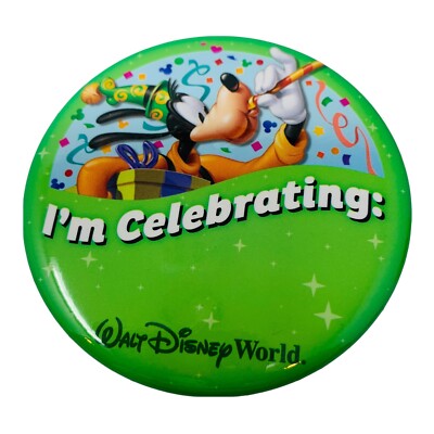 ＊Walt Disney World Resort ＊ ピンバッチ Disney Walt Disney World Authentic BUTTON PIN BADGE Celebrating
