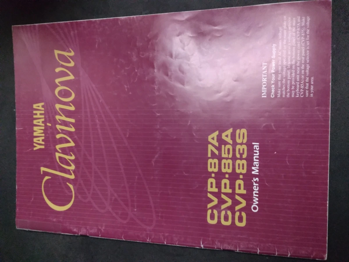 Yamaha clavinova cvp 87a online