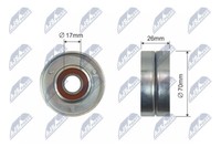 RNK-PL-013 NTY Spannrolle, Keilrippenriemen FüR Chevrolet,Opel