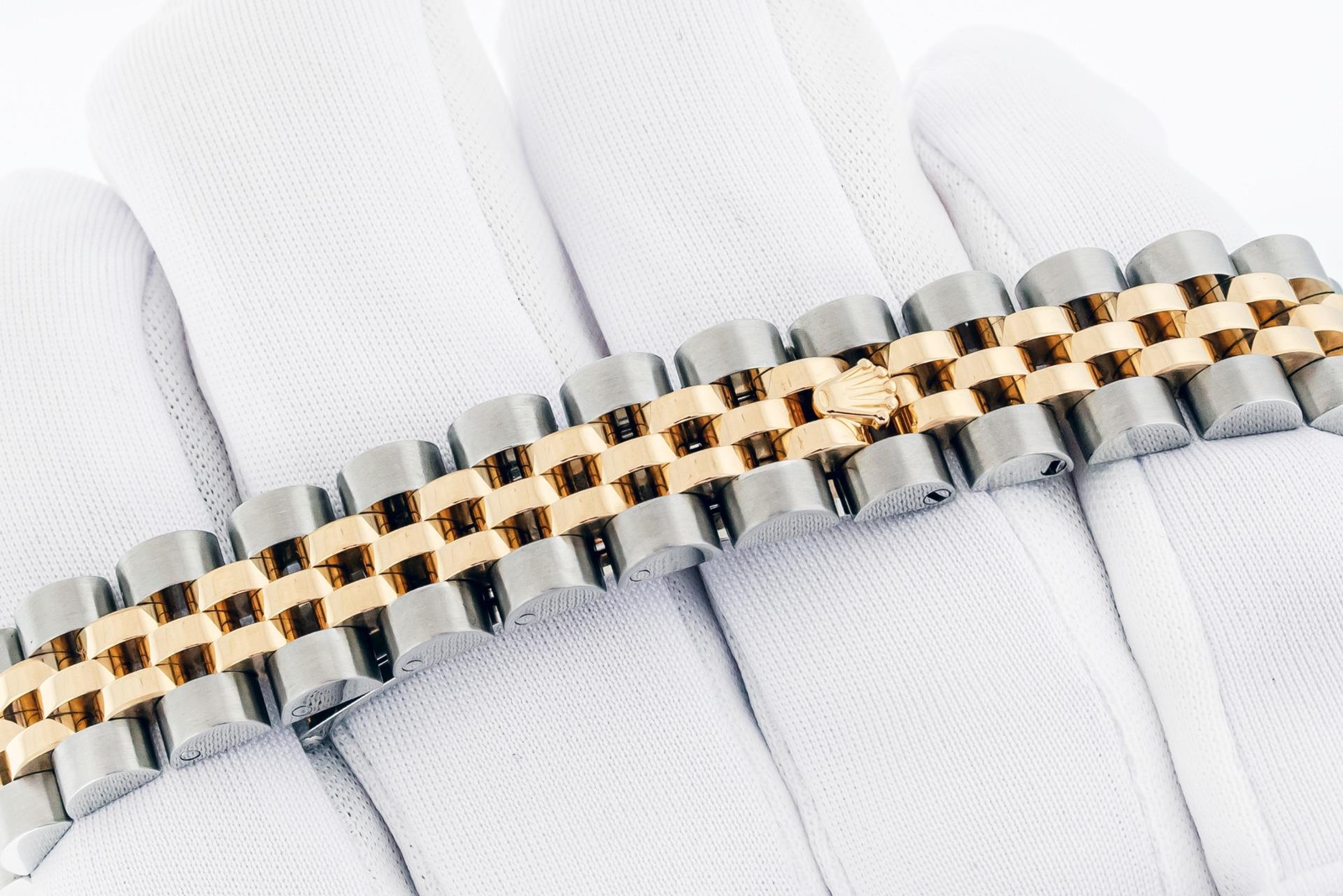 Rolex Lady Datejust 179173 Steel & 18K Gold Champagne Index Fluted Bezel Watch image 8