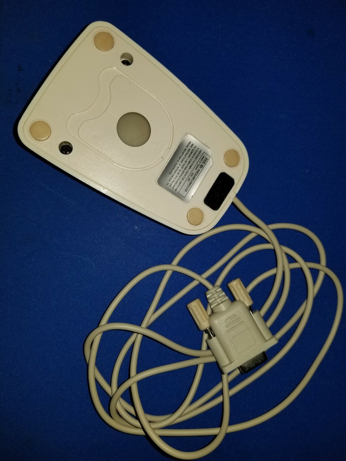 Vintage E6QMOUSE X31 - 3 Bouton - Z-nix - DB-9 - PC - Non Testé