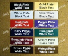 Custom Engraved 1x3 Tag + Adhesive | Sports Football Baseball Memorial Pets Name