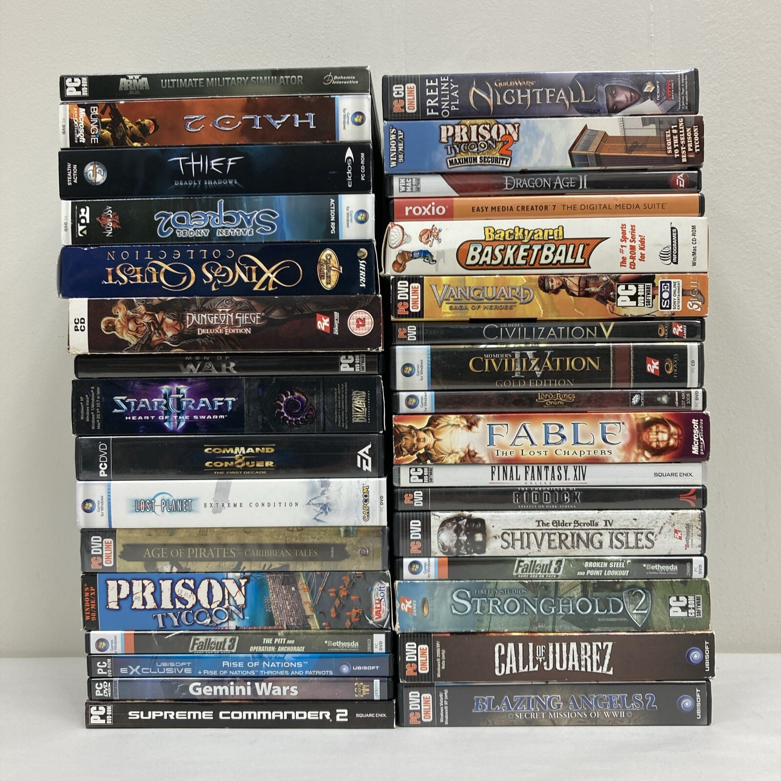 Lot of 33 In Box PC Computer Games (B) | eBay