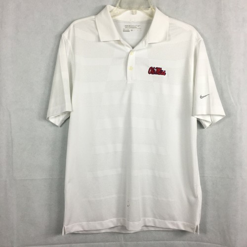 Nike Golf Dri-Fit Mens White Mesh 