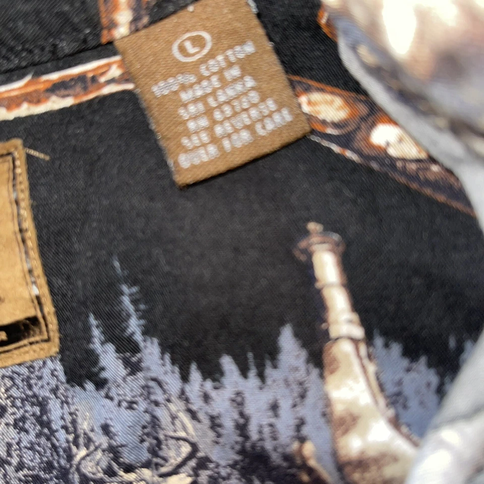 Legendary whitetails deer guns hunting shirt mens size large has pocket euc e120 - Image 4 of 4