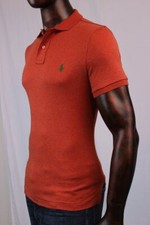 POLO Ralph Lauren Medium Fit Polo "Paisley Orange" Green Pony NWT 