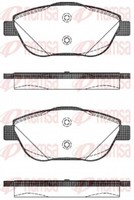 Remsa BremsbeläGe Bremsbelegsatz Vorne FüR CitroëN C3 II DS3 Peugeot 2008