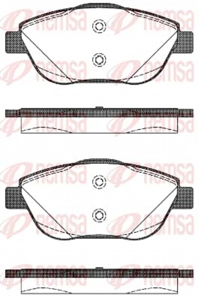 Remsa BremsbeläGe Bremsbelegsatz Vorne FüR CitroëN C3 II DS3 Peugeot 2008-image