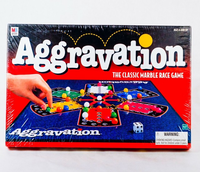Classic Aggravation Board Game Vintage Style Race Marbles Sealed but hole in box eBay