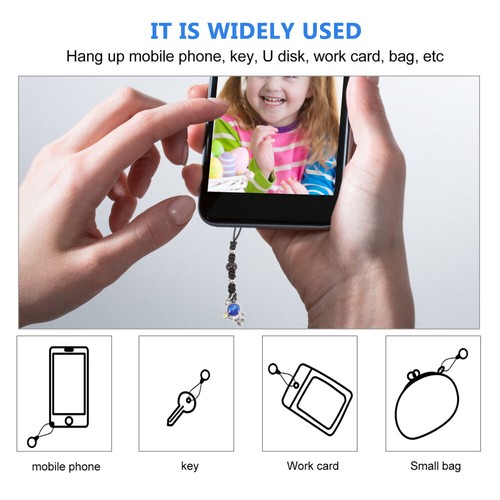 5 Pcs Astronaut Keychain Mobile Phone Hanging Rope Pendant for Case - 第 9/10 張圖片