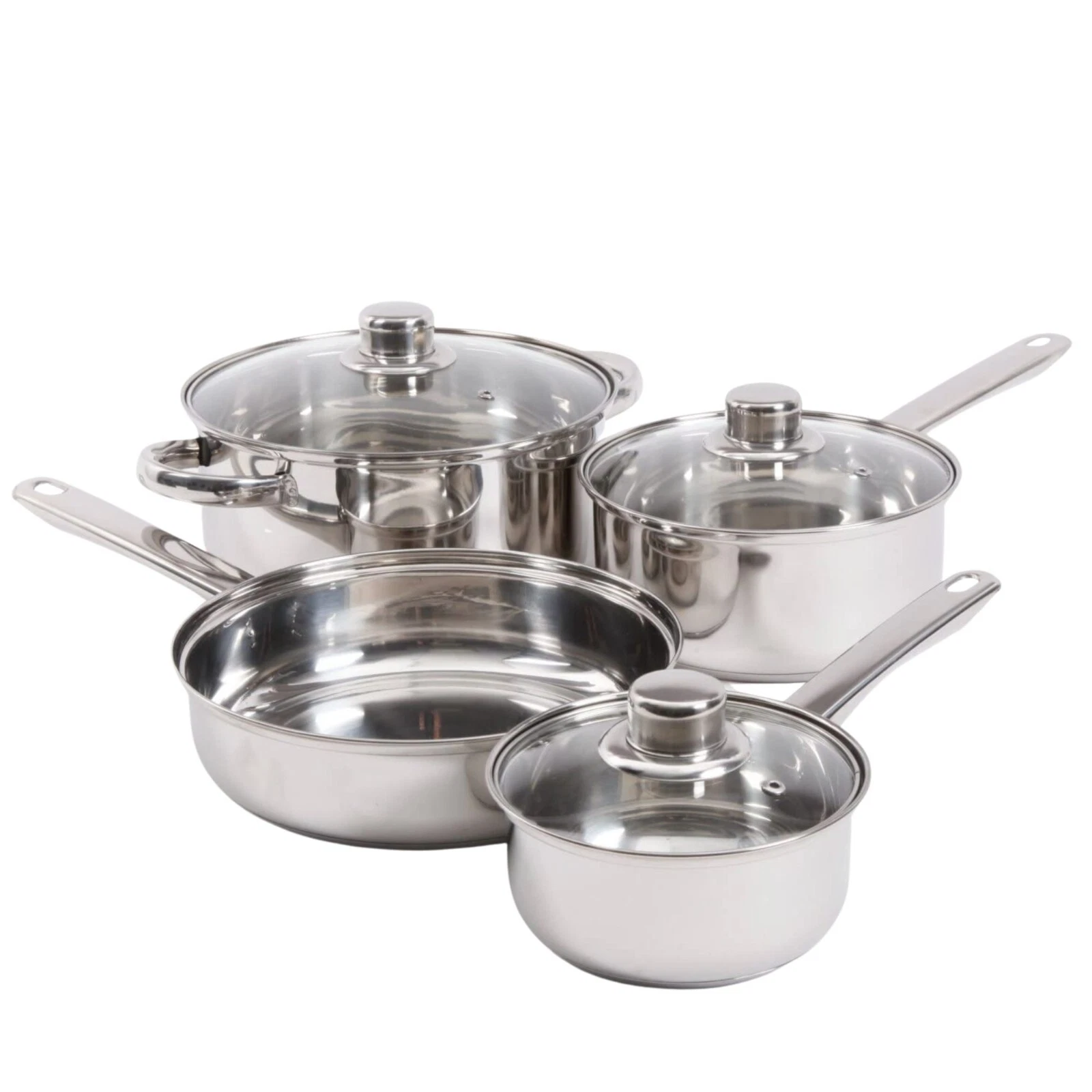 Gibson Home 7-Piece Stainless Steel Nonstick 3-Sizes Pots 9" Pans Cookware Set
Opens in a new window
