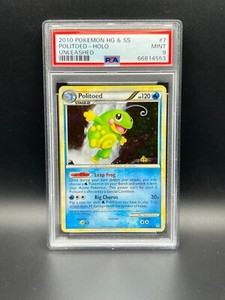Pokemon PSA 9 MINT Politoed 7/95 HGSS Unleashed Holofoil 2010 S#4553