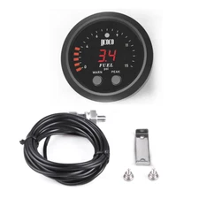 Precision Fuel Pressure Gauge Kit - Red LED Digital Display & 1/8" NPT Sensor