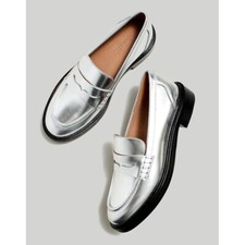 Madewell The Vernon Loafer in Silver