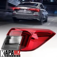 Right Passenger Outer LED Rear Brake Tail Lights For Honda Civic Sedan 2022-2024