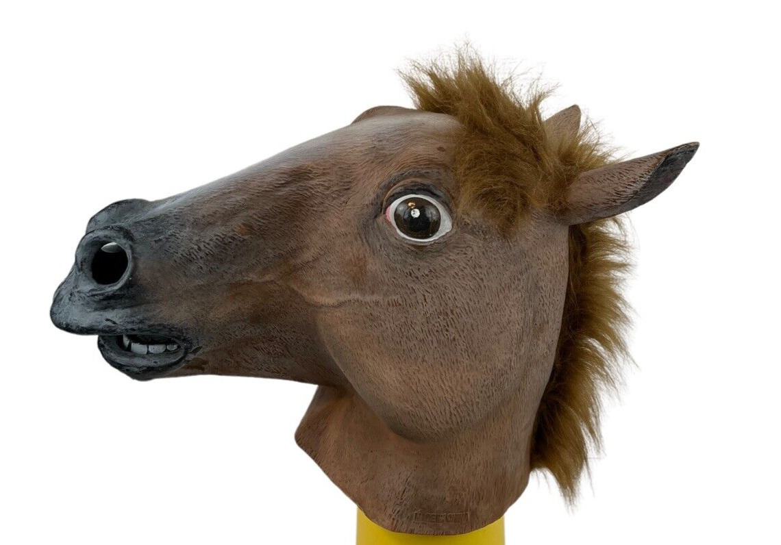 Horse Head Rubber Adult Mask/Costume Prop Halloween Gem