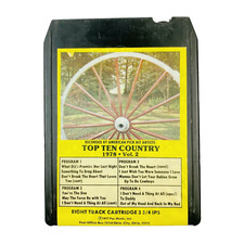 Top Ten Country by Various Vol. 2 8-Track Tape C-6178 Pickwick 1977 Untested