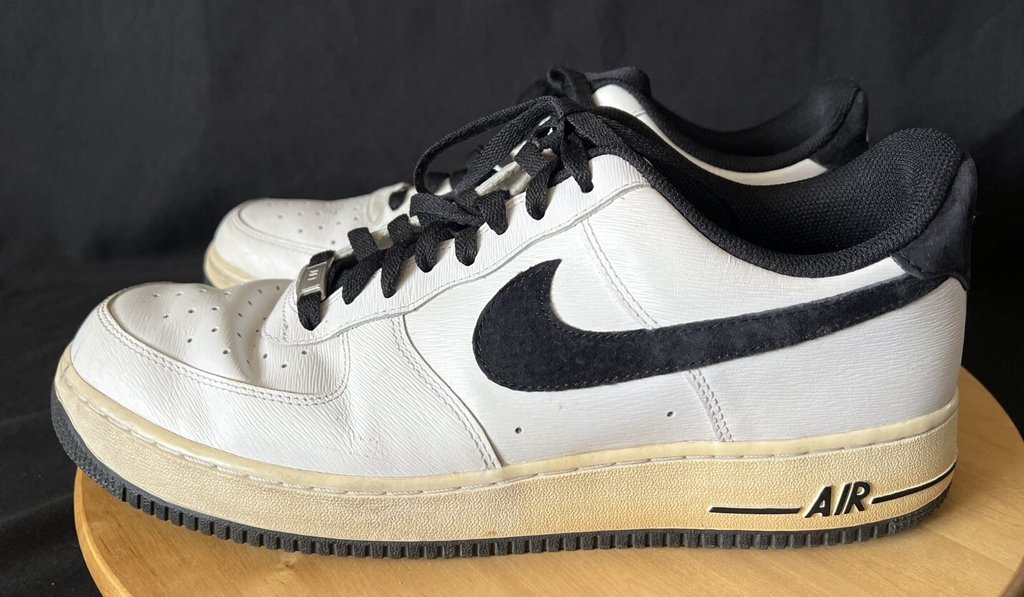 nike air force 1 mens white with black swoosh