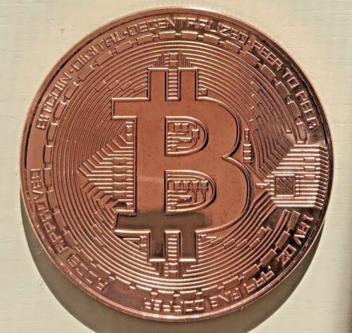 LOT OF 4 -- 2021 BITCOIN Commemorative Round .999 Copper 1 oz Limited Mintage BU - Picture 1 of 4