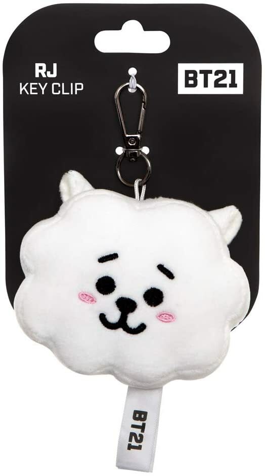 AURORA BT21 RJ PLUSH KEYCHAIN 61332 White Official Merchandise SOFT TOY