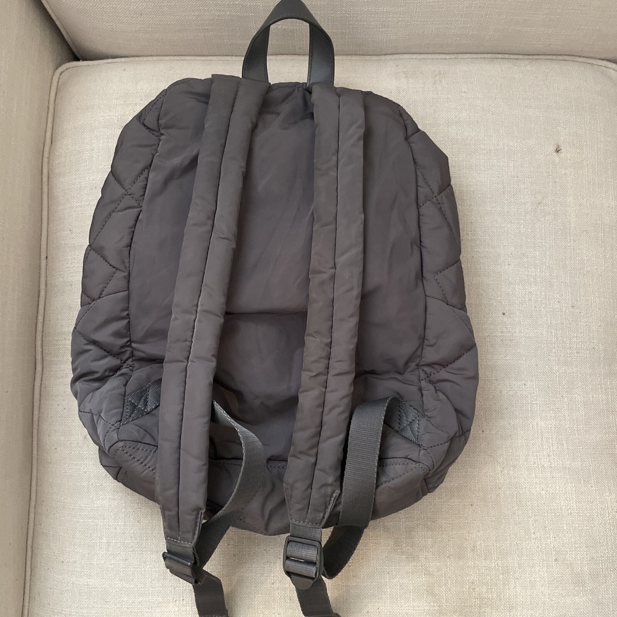 Marc Jacobs Quilted Nylon Backpack Purse Office School  display picture 1