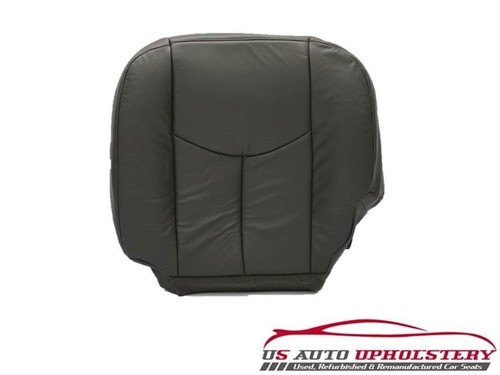 Gm Oem Seat Covers Driver Side Bottom Leather Seat Cover For 2003-2007 Chevy Silverado (Pewter Gray, Heated/Power Compatible) Silverado Seat Replacement