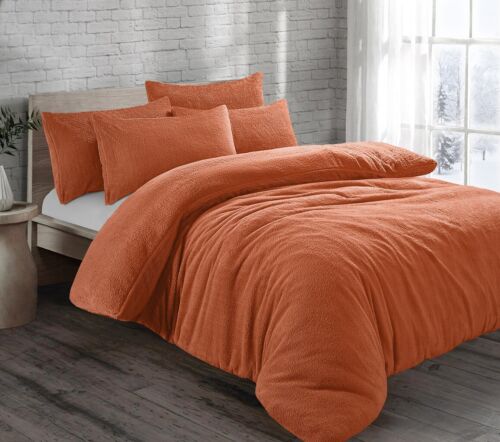 Teddy Fleece Bedding Set, Thermal Fluffy Duvet Cover Or Fitted Sheet - Picture 25 of 34