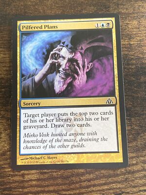mtg dragon's maze best cards Magic the Gathering - - #85/156 - Mirko Vosk, Mind Drinker on eBid United States Dragons Maze is like no other Ravnica set ever made Pilfered Plans 90/156 Dragon's Maze
