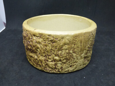 Vintage 50er HILLSTONIA Moira Steinzeug Rinde Keramik Baumstamm Pflanzschale 14 cm sehr guter Zustand