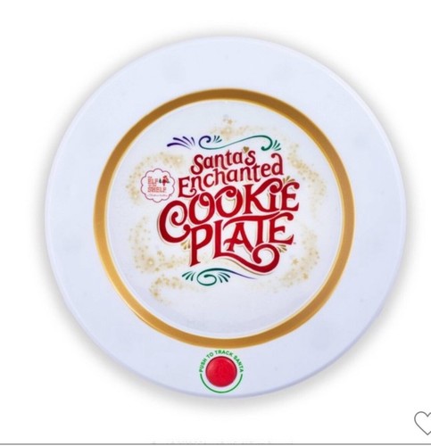 Nuevo con etiquetas Plato de Galletas Encantadas Santas Navidad Xmaa Iluminar - Imagen 2 de 8