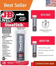 Versatile Epoxy Putty Stick for Metal, Plastic, and More - 2 oz. Dark Grey