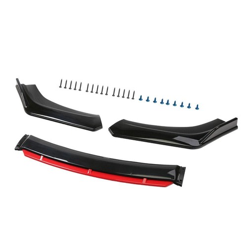 4PCS Car Front Bumper Lip Body Kit Splitter Spoiler Diffuser Protector FN USA H0 - Picture 10 of 11