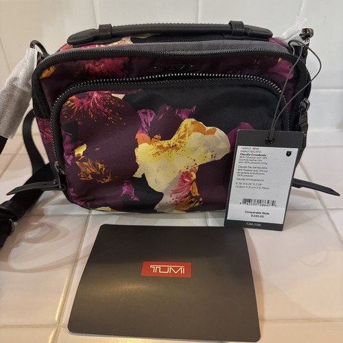 Tumi Claudia Multicolor Floral Crossbody Bag W/Gunmetal Trim NWT - Picture 5 of 6