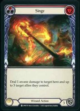 Singe (Red) - Rainbow Foil - Flesh and Blood FaB TCG - Uprising - UPR179 - NM
