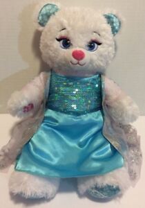 Disney Frozen Elsa Build A Bear BABW White Plush Stuffed Teddy Bear Clothes 17