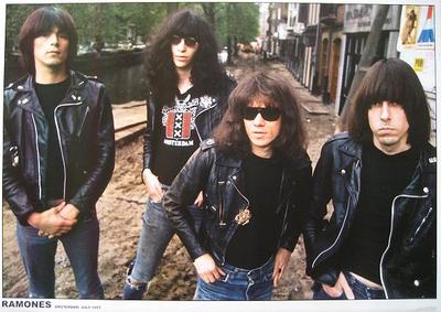 RAMONES POSTER AMSTERDAM 1977 LEAVE HOME TOUR