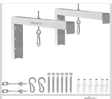 Mount-It Extra Large Heavy-Duty Projector Screen Wall Mount L-Brackets Mi-631wht