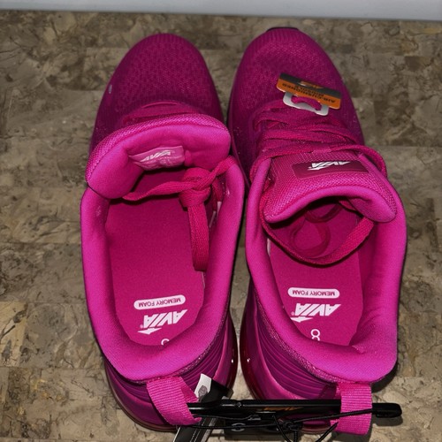 AVIA Women's Athletic Air Sneaker Memory Foam Cushioned Midsole Hot Pink Size 8 - Picture 6 of 11
