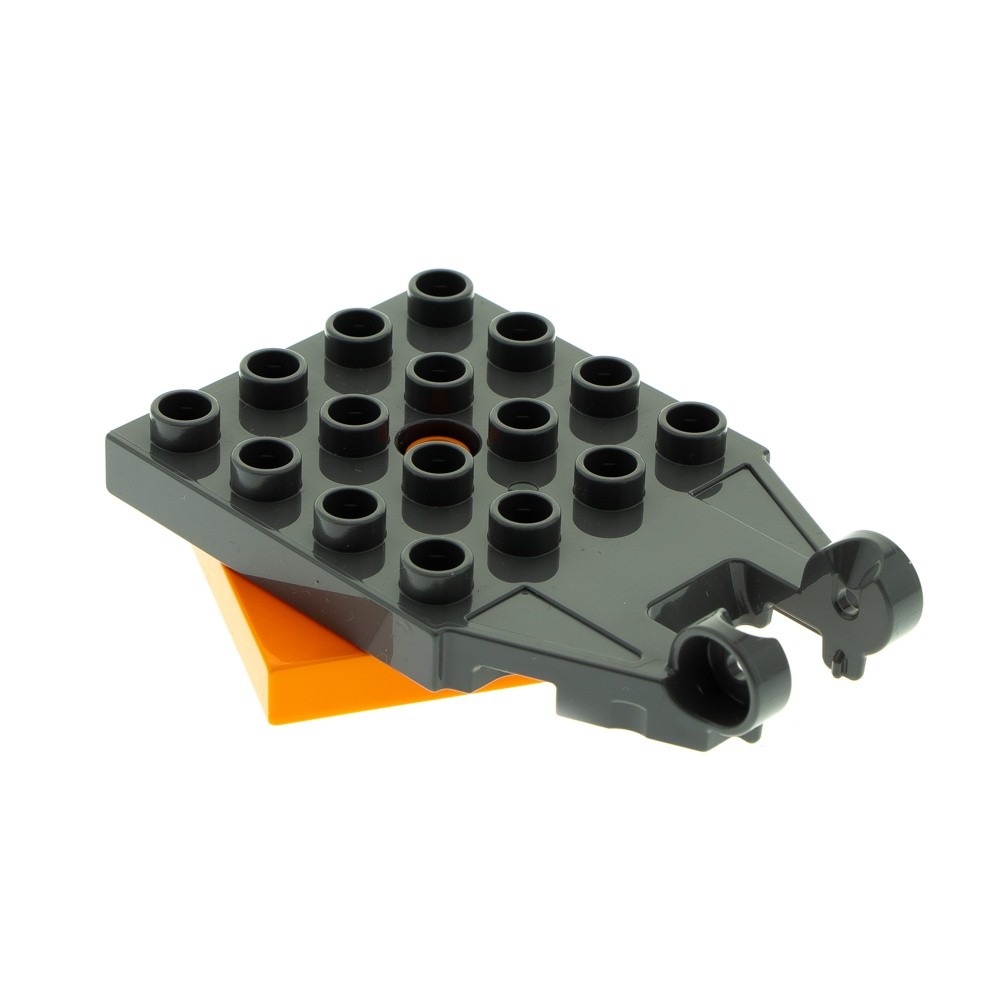 1x Lego Duplo Turntable 4x4 Orange Suspension Dark Gray 25548 92005