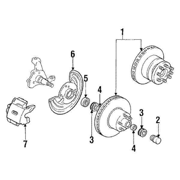 For Dodge Grand Caravan 2004 Mopar 04567022 Front Differential Bearing Race - Image 4 of 4