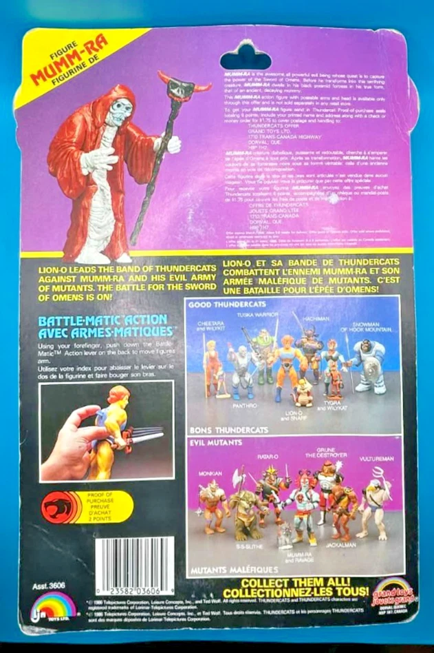 Figura de acción Evil Mutant 6" de colección 1986 nueva sin usar, en caja LJN Thundercats Captain Shiner Foto 2 de 2