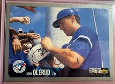 1996 Collector's Choice Silver Signature MLB Baseball #750 John Olerud Blue Jays