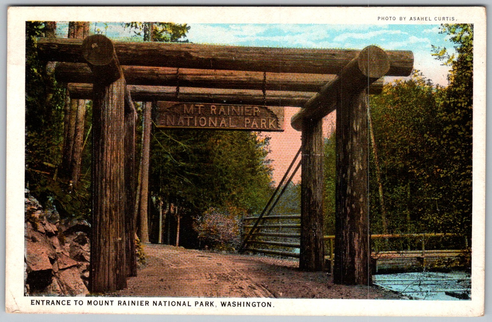 Antique Postcard MT Mount Rainier National Park, Washington 1910s