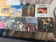 Deep Purpe 10 st.;Kiss 1 st.,LP s,VG+-;Schall...