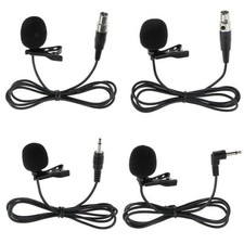 3.5mm Straight and XLR 3Pin Mini Lapel Microphone for Megaphones and Laptops