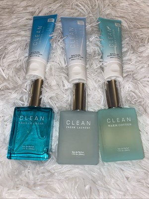 Clean Perfumer Layering Trio Set Eau de Parfum (3 x 1.0 fl oz) And Body Scrub