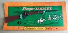 Vintage Sharpe Carbine Miniature Toy Gun w/ Original Card Western Saddle Rifle